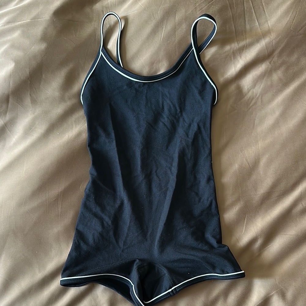 SET Active Black Jumpsuit with White Trim